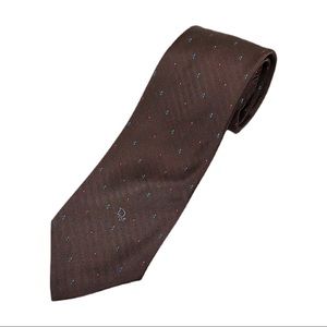 *SOLD* CHRISTIAN DIOR | Vintage Brown Designer Neck Tie
